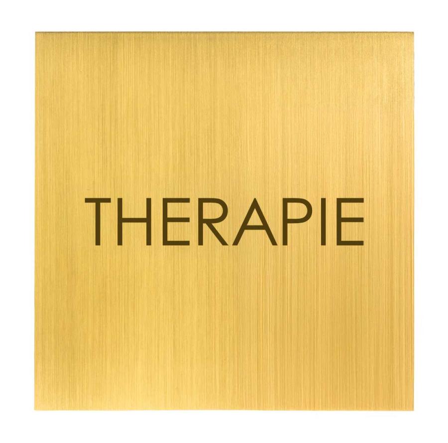 Türschild aus Messing fein geschliffen für Hotels, Chalets, Firmengebäude oder stilvolle Privathäuser