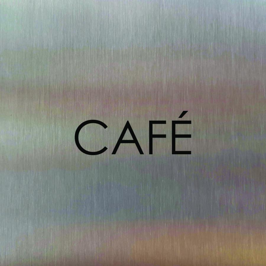 Türschild aus Edelstahl für Hotels und Gastro