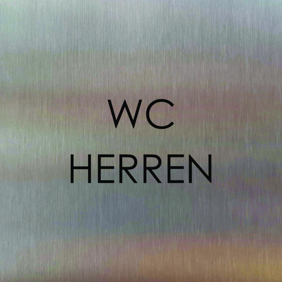 Türschild aus Edelstahl für Hotels und Gastro