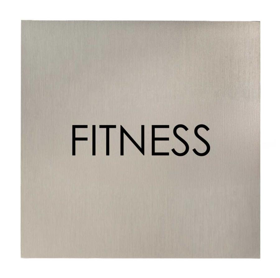 Türschild aus Edelstahl für Hotels und Gastro