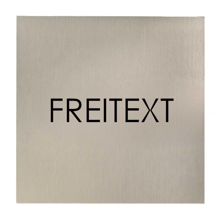 VINOX Türschilder aus Edelstahl mit Wunschtext