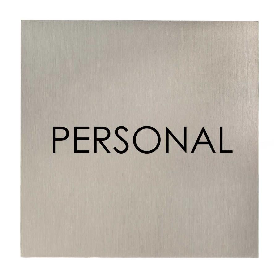 Türschild aus Edelstahl für Praxen, Pflege und Ordinationen