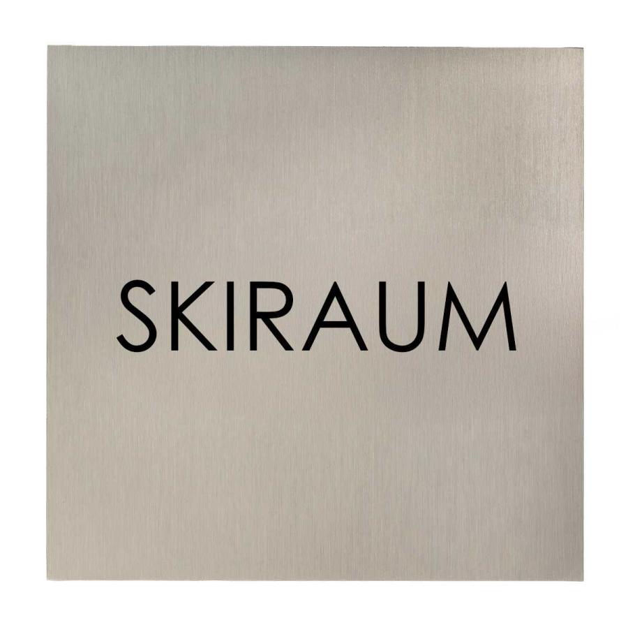 Türschild aus Edelstahl für Hotels und Gastro