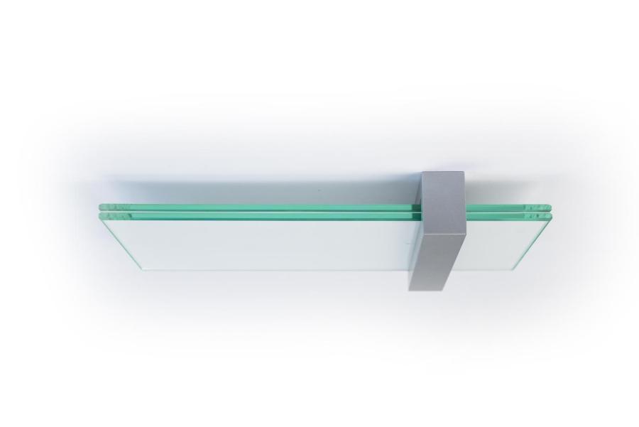Preview: VISIGN Türschild 211 x 106 mm aus Glas und Aluminium