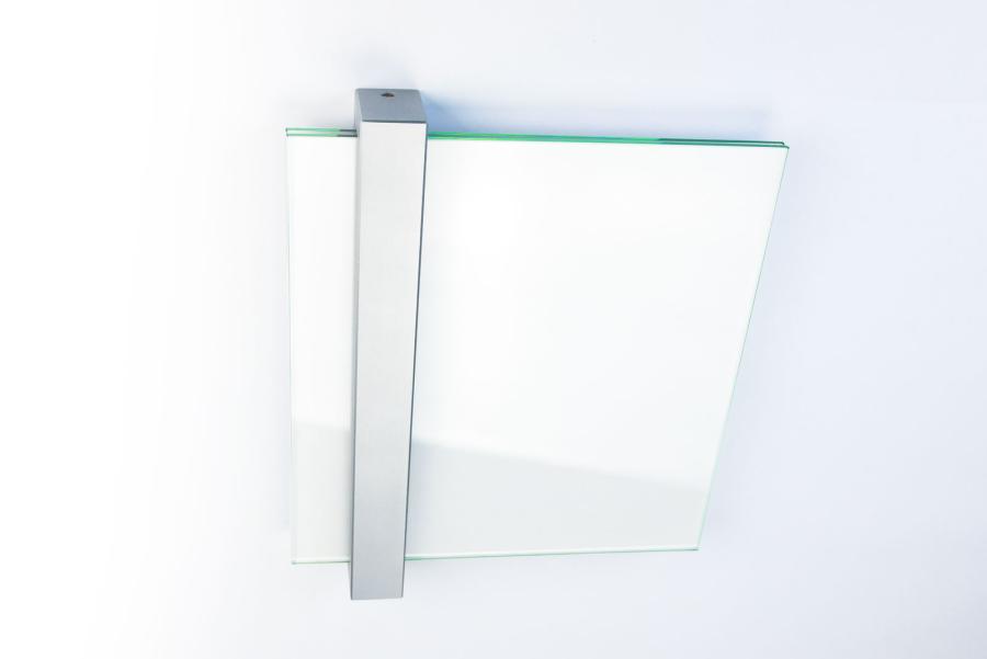 Preview: VISIGN Türschild 200 x 211 mm aus Glas und Aluminium