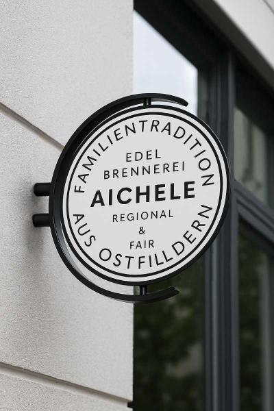 Ausleger Stechschild Wand