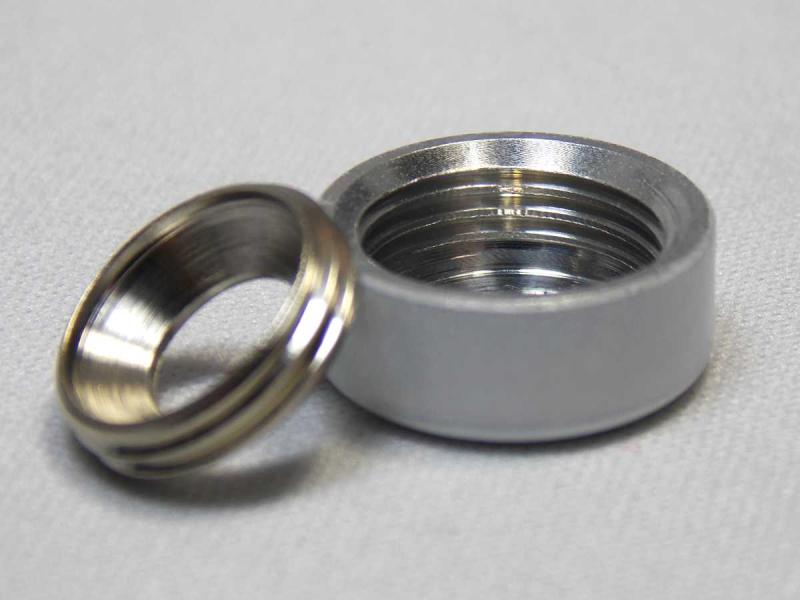 Zierkopf Ø 15 mm, Aluminium Weiß lackiert