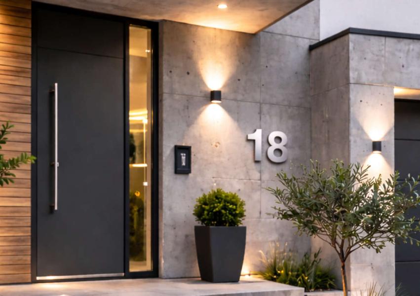 Edelstahl Hausnummer 150 mm