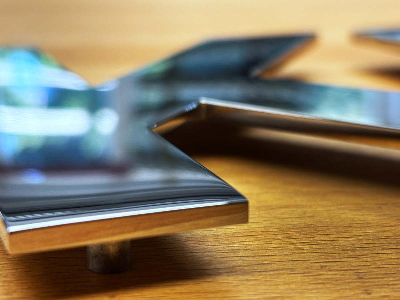 Edelstahl Yachtbuchstaben hochglanz poliert