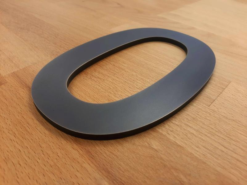 Hochwertige Hausnummer aus Zinnbronze - Ziffer "0"