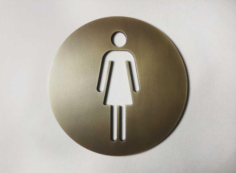 Piktogramm Messing brüniert