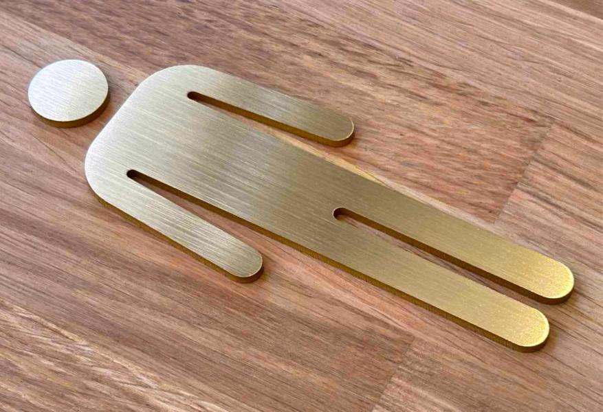 Wc Schild Herren modern