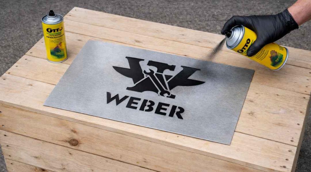 Sprühschablone mit Ihrem Logo