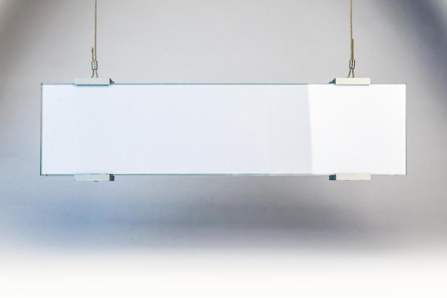 VIGO Deckenhänger 421 x 106 mm indoor aus Glas und Aluminium