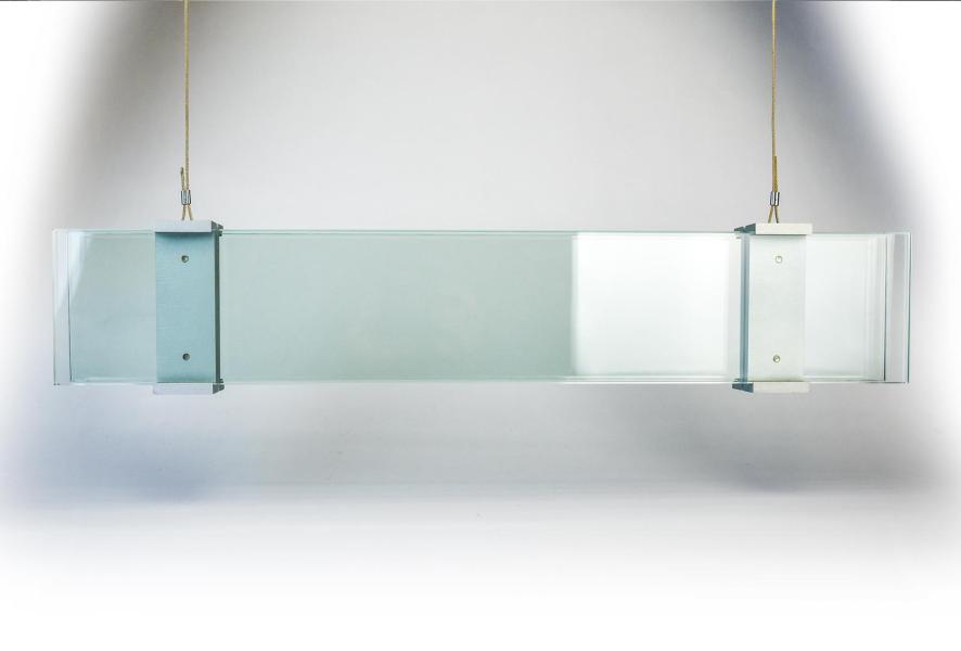 VIGO Deckenhänger 595 x 106 mm outdoor aus Glas und Aluminium