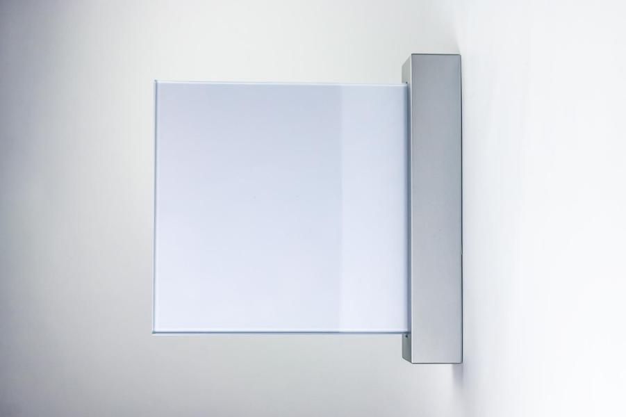 VISIGN Fahnenschild 170 x 149 mm aus Glas und Aluminium