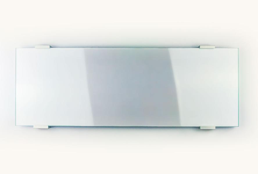 VIGO Wandschild 595 x 211 mm indoor aus Glas und Aluminium
