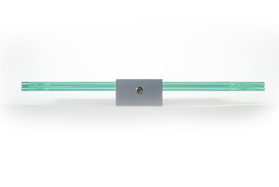 VIGO Wandschild 211 x 298 mm indoor aus Glas und Halterung aus Aluminium