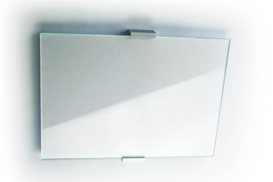 VIGO Wandschild 298 x 211 mm indoor aus Glas und Aluminium