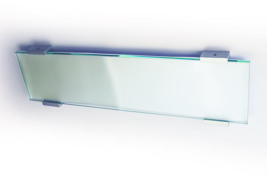 VIGO Wandschild 421 x 106 mm indoor aus Glas und Aluminium