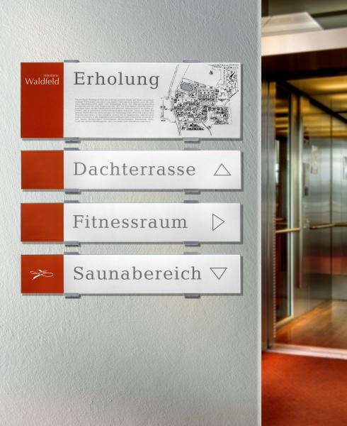 VIGO Wandschilder in Gebäude