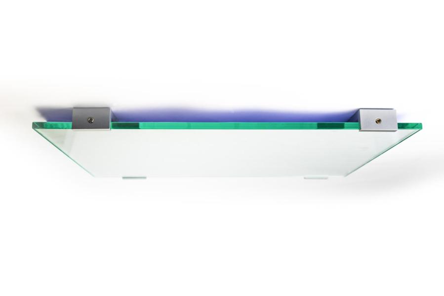 VIGO Wandschild 421 x 198 mm outdoor aus Glas und Aluminiumhalterung