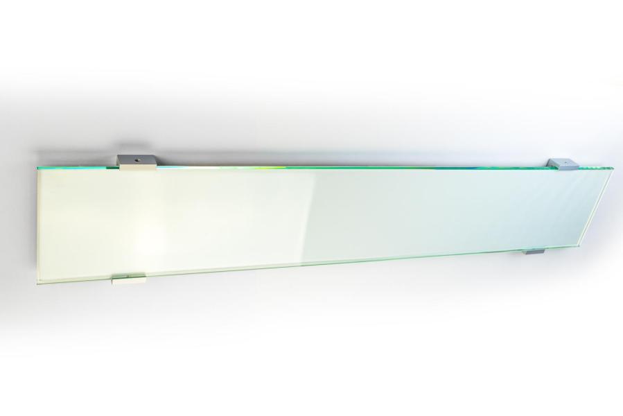 VIGO Wandschild 841 x 149 mm outdoor aus Glas und Aluminium Halterung