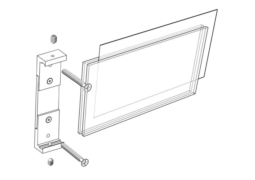 Expolsionszeichnung VIGO Schild mit Folie zwischen den Glasscheiben