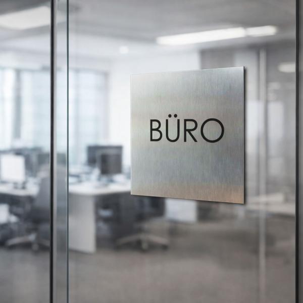 VINOX Edelstahlschild 160x160x3 mm