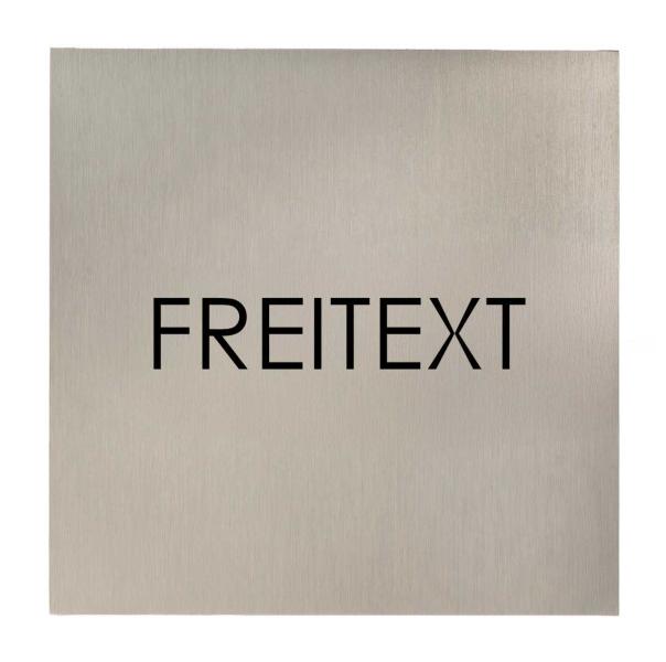 VINOX Türschilder aus Edelstahl mit Wunschtext