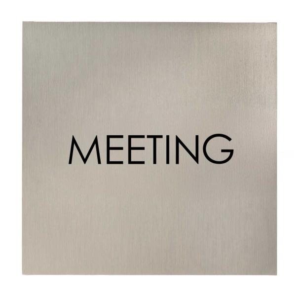 Türschild aus Edelstahl für Unternehmen