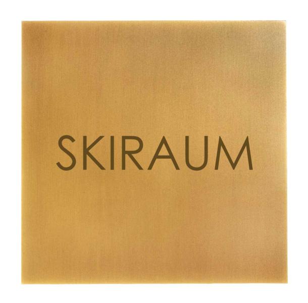 Türschild aus Messing brüniert für anspruchsvolle Interieurs