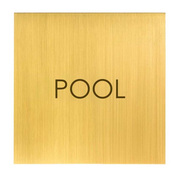 Türschild aus Messing fein geschliffen für Hotels, Chalets, Firmengebäude oder stilvolle Privathäuser