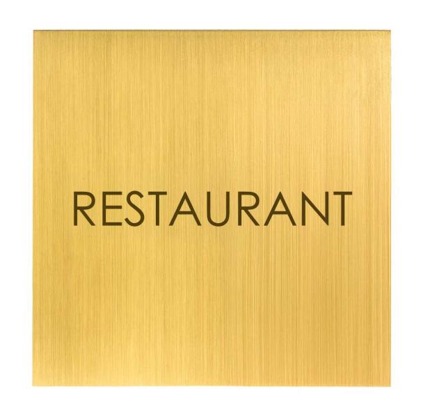 Türschild aus Messing fein geschliffen für Hotels, Chalets, Firmengebäude oder stilvolle Privathäuser.