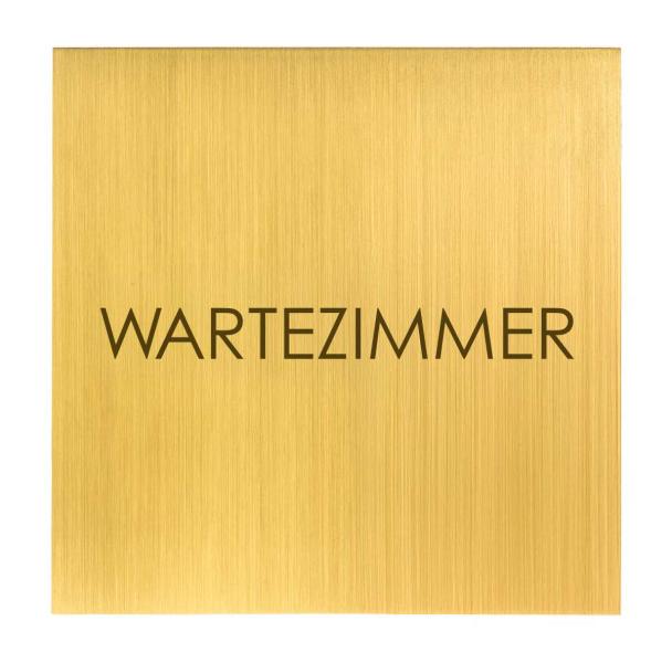 Türschild aus Messing fein geschliffen für Praxen und Pflegezentren