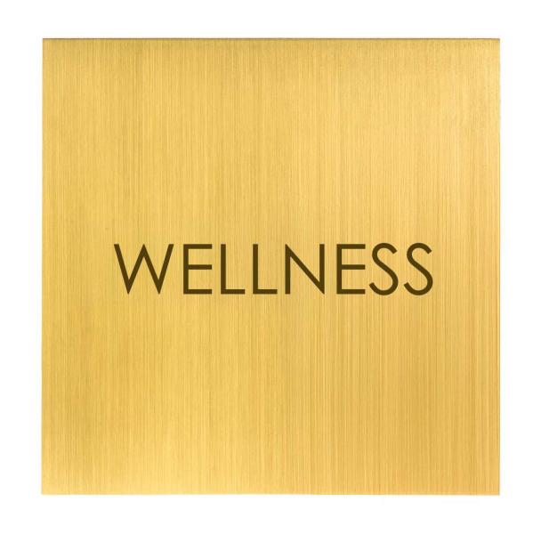 Türschild aus Messing fein geschliffen für Hotels und Gastro