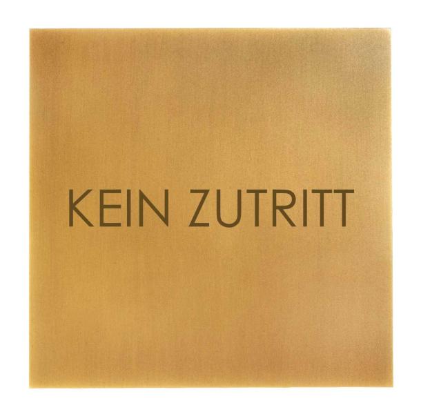 Türschild aus Messing brüniert für anspruchsvolle Interieurs
