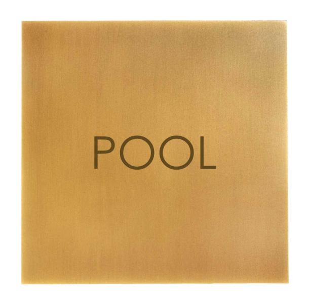 Türschild aus Messing brüniert für anspruchsvolle Interieurs