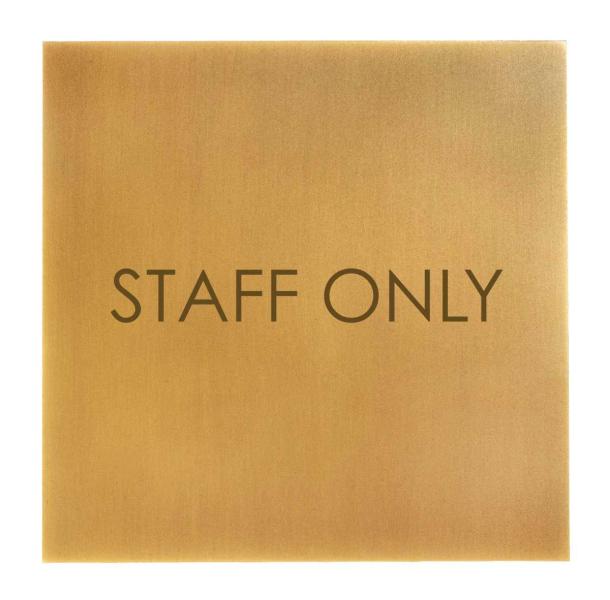 Türschild aus Messing brüniert für anspruchsvolle Interieurs