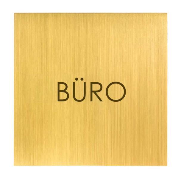 Türschild aus Messing fein geschliffen für Hotels, Chalets, Firmengebäude oder stilvolle Privathäuser