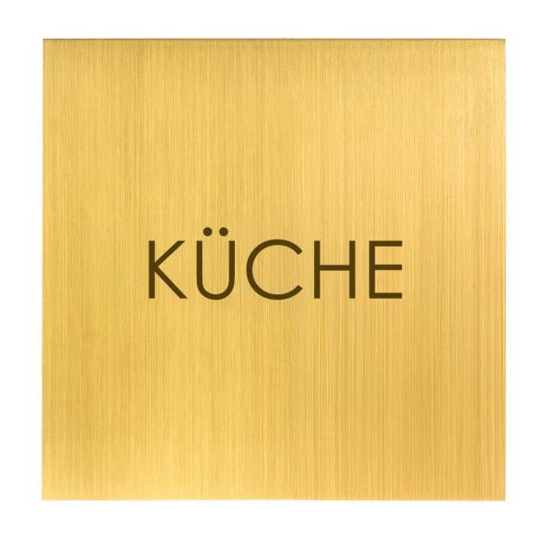 Türschild aus Messing fein geschliffen für Hotels, Chalets, Firmengebäude oder stilvolle Privathäuser