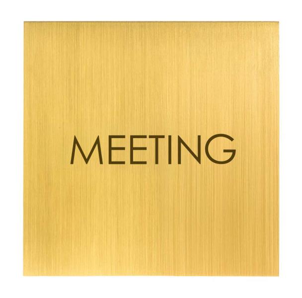 Türschild aus Messing fein geschliffen für Hotels, Chalets, Firmengebäude oder stilvolle Privathäuser