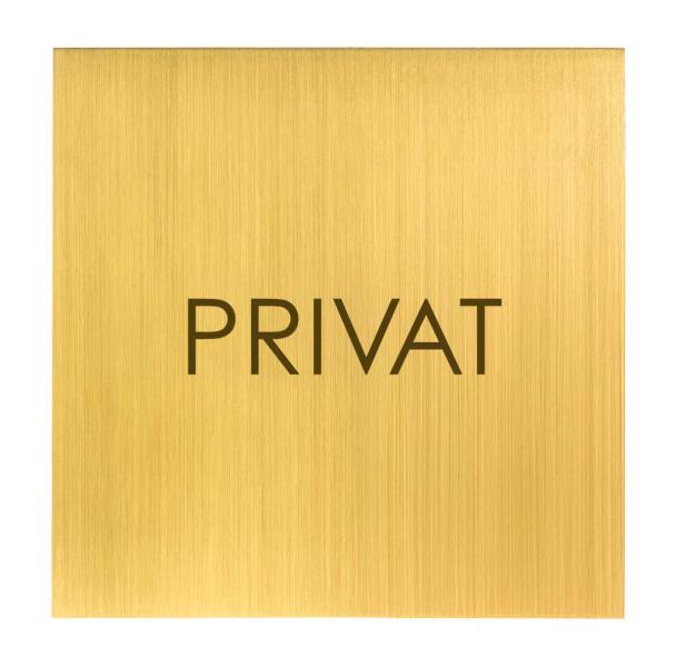 Türschild aus Messing fein geschliffen für Hotels, Chalets, Firmengebäude oder stilvolle Privathäuser