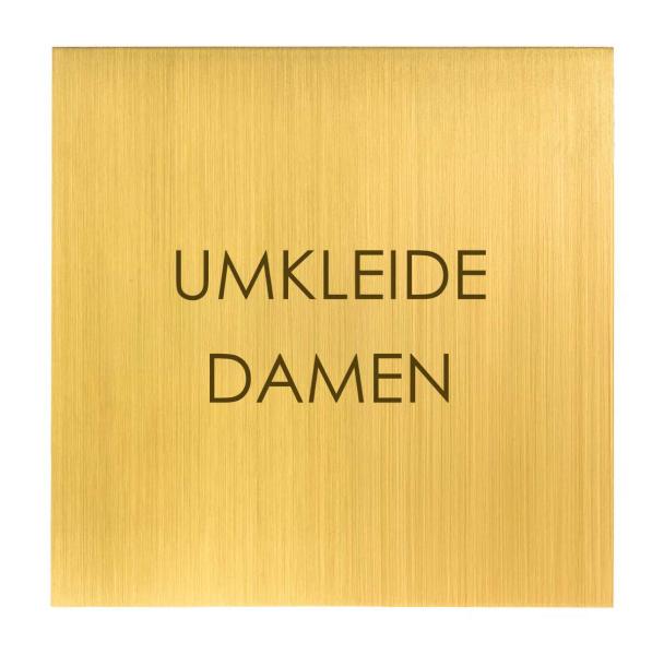 Türschild aus Messing fein geschliffen für Hotels, Chalets, Firmengebäude oder stilvolle Privathäuser