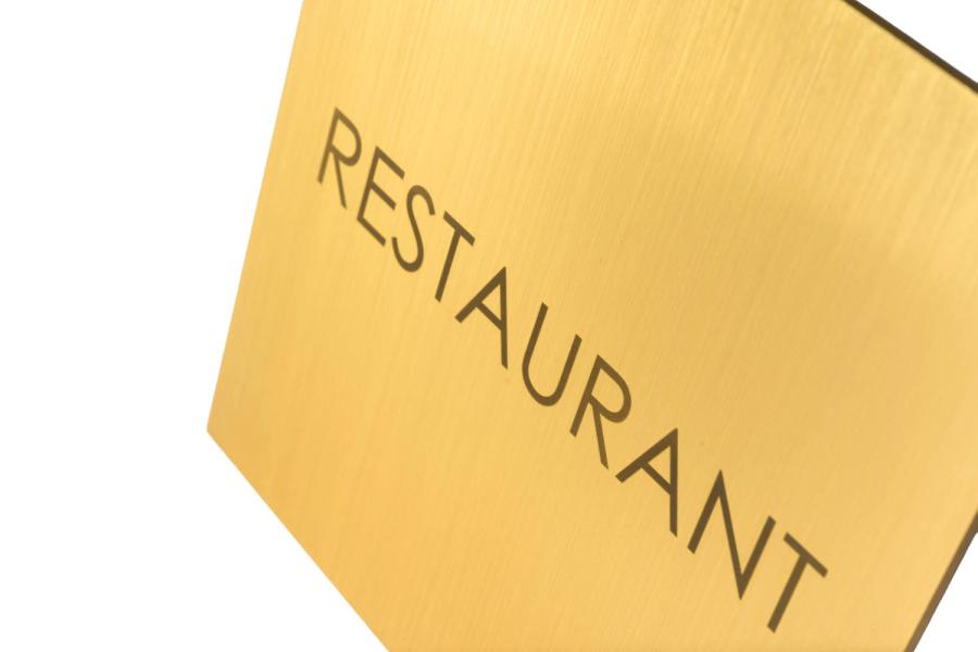 Edles Messingschild für Hotels, Chalets, Firmengebäude oder stilvolle Privathäuser