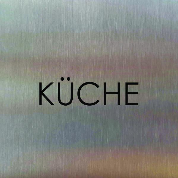 Türschild aus Edelstahl für Hotels und Gastro