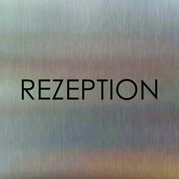 Türschild aus Edelstahl für Hotels und Gastro