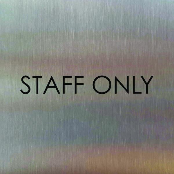 Türschild aus Edelstahl für Hotels und Gastro