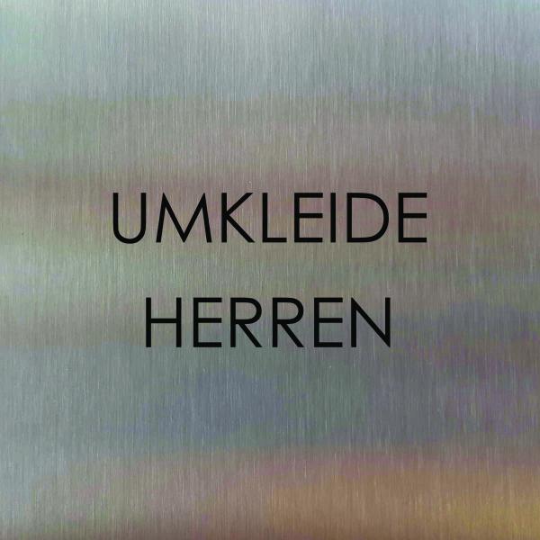 Türschild aus Edelstahl für Hotels und Gastro