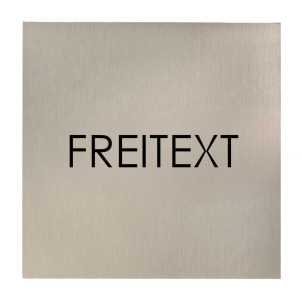 VINOX Türschilder aus Edelstahl mit Wunschtext